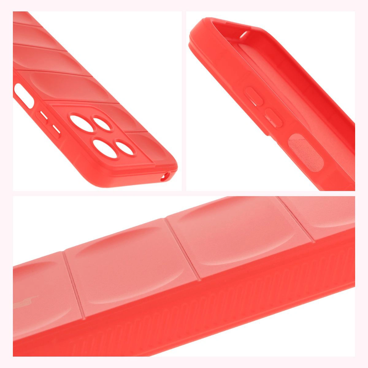 Teksturowane boki i podwyższone krawędzie ekranu i aparatu w etui Bizon Case Tur do Motorola Moto G17 / G17 Power / G15 / G15 Power